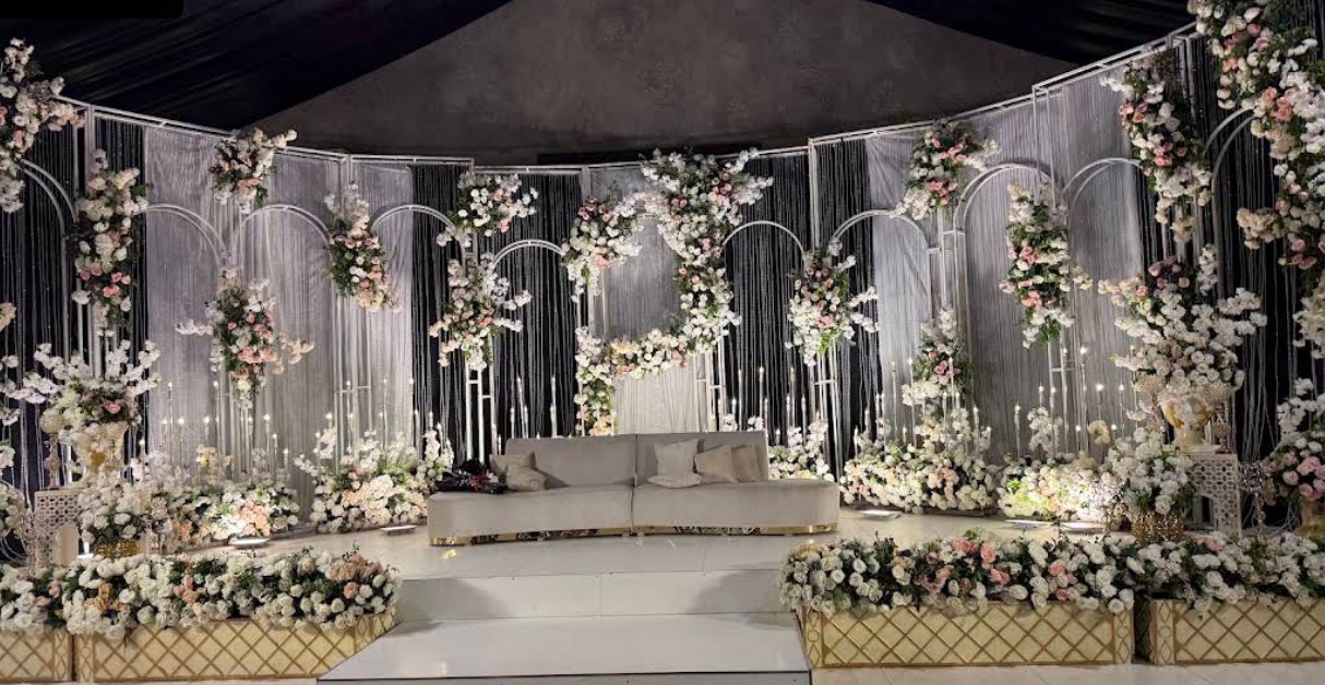 Barat Reception setup at Avalon Banquet Arena
