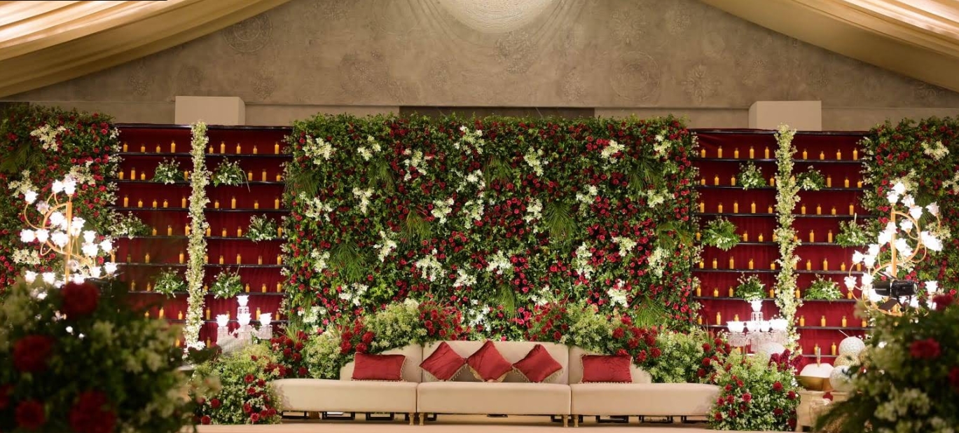 Walima Celebration stage decor at Avalon Banquet Arena